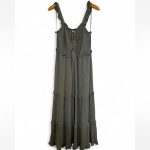 ARULA Textured Olive Dress